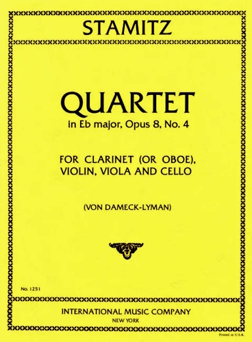 QUARTET in Eb major Op.8 No.4 (set of parts)