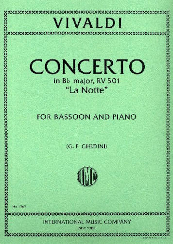 CONCERTO in Bb 'La Notte' FVIII/1 PV401 RV501 Op.45/8
