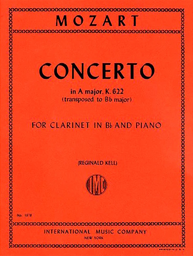CLARINET CONCERTO in A major K622