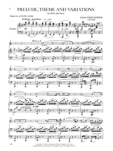 PRELUDE, THEME AND VARIATIONS