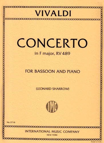 CONCERTO in F major FVIII/20 PV305 RV489 Op.40 No.21