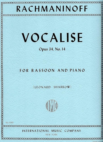 VOCALISE Op.34 No.14