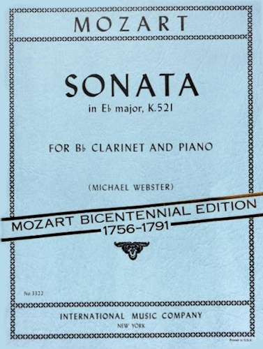 SONATA in Eb K521 (originally piano 4 hands)