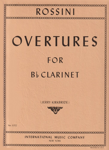 OVERTURES FOR CLARINET