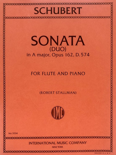 SONATA (Duo) in A major Op.162 D574