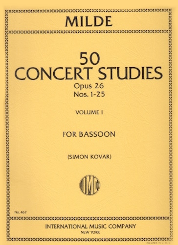 50 CONCERT STUDIES Op.26 Volume 1
