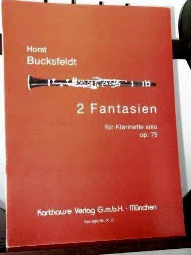 Two Fantasies Op.75 for solo clarinet