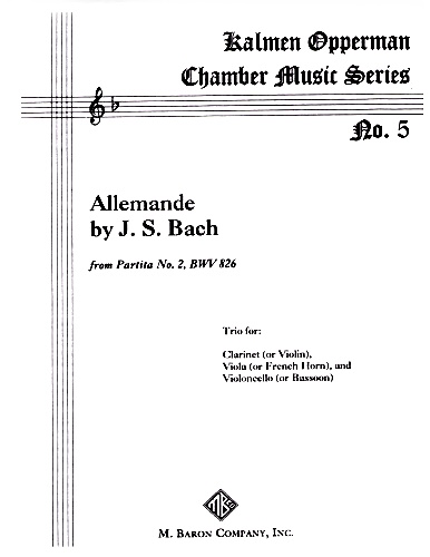 ALLEMANDE from Partita No.2 BWV826