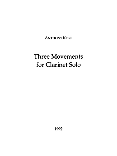 THREE MOVEMENTS