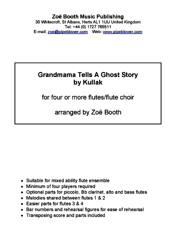 GRANDMAMA TELLS A GHOST STORY score & parts