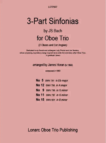 FIVE 3-PART SINFONIAS (BWV 701-801)