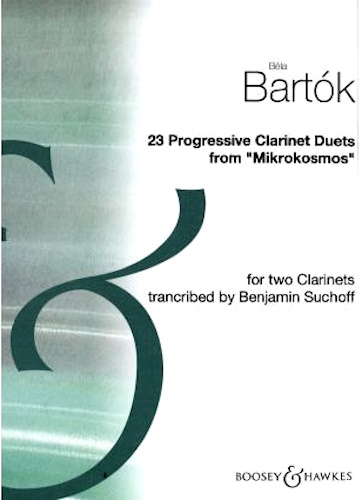 23 PROGRESSIVE CLARINET DUETS from 'Mikrokosmos'