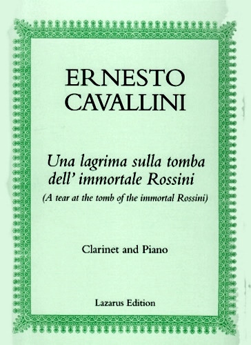 UNA LAGRIMA sulla tomba dell' immortale Rossini