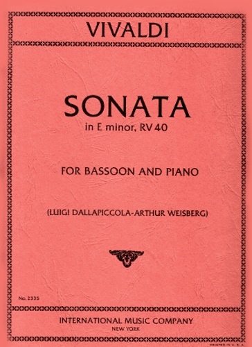 SONATA No.5 in E minor, RV40