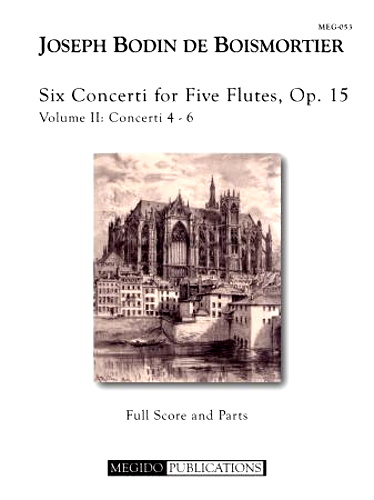 SIX CONCERTI FOR FIVE FLUTES Op.15, Volume II