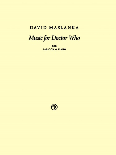 MUSIC FOR DOCTOR WHO (performing score)