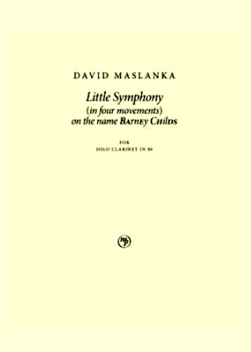 LITTLE SYMPHONY in Four Movements on the name BArnEy CHilDS