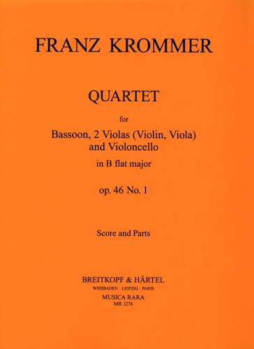 QUARTET in Bb major Op.46 No.1 (score & parts)