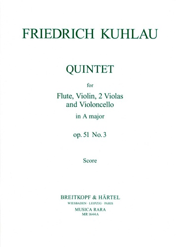 QUINTET in A Op.51/3 score