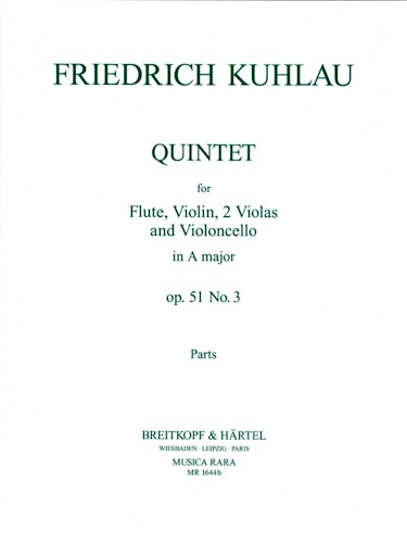 QUINTET in A Op.51/3 parts