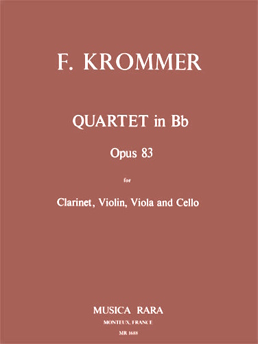QUARTET Op.83 in Bb major (set of parts)