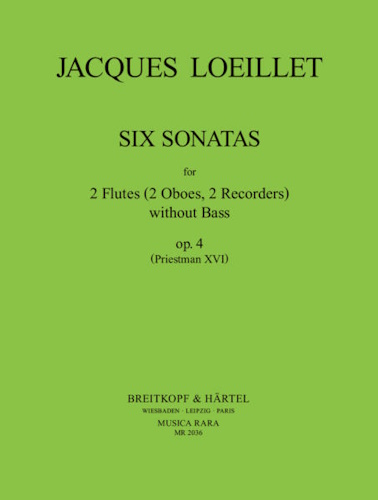SIX SONATAS Op.4 (Priestman XVI)