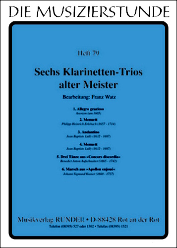 SIX CLARINET TRIOS (score & parts)
