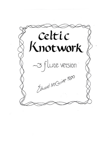 CELTIC KNOTWORK (A3 playing score)