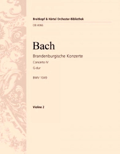 BRANDENBURG CONCERTO No.4 2nd violin part
