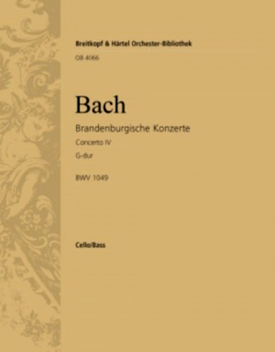 BRANDENBURG CONCERTO No.4 cello 2/bass part
