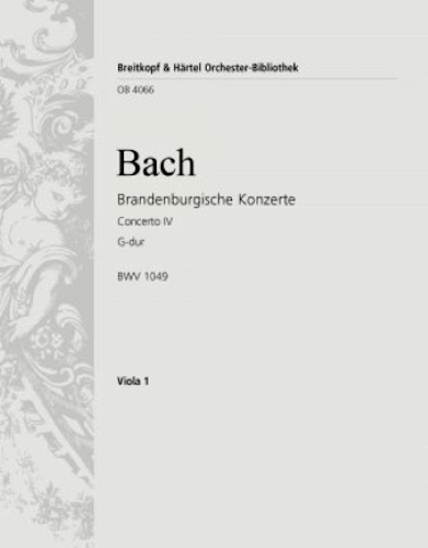 BRANDENBURG CONCERTO No.4 viola part