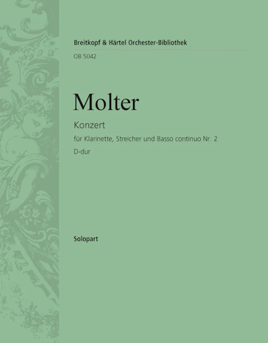 CLARINET CONCERTO No.2 IN D MAJOR Solo Clarinet