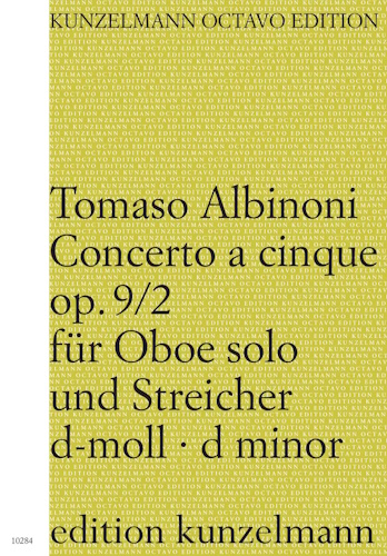 CONCERTO in D minor Op.9 No.2 (score)