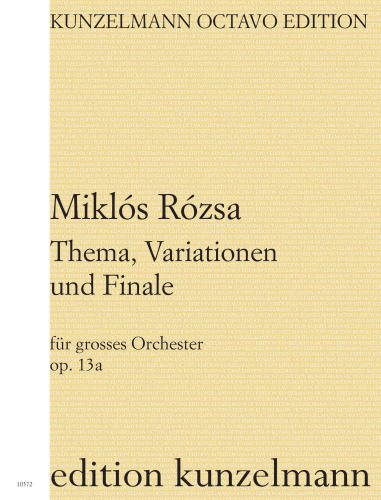 THEME, VARIATIONS AND FINALE Op.13a (full score)