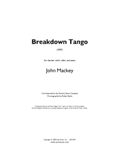BREAKDOWN TANGO (score & parts)
