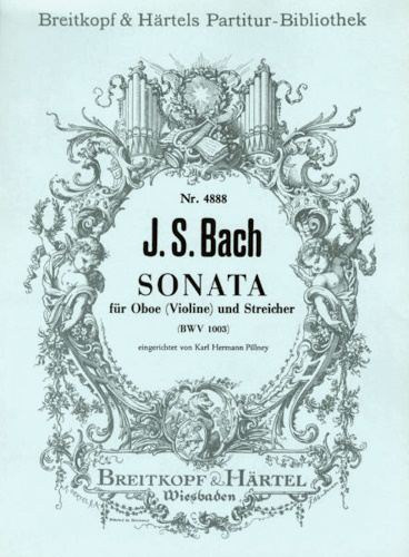 SONATA IN A MINOR BASED ON THE ARRANGEMENT FOR PIANO BWV 964 (full score)