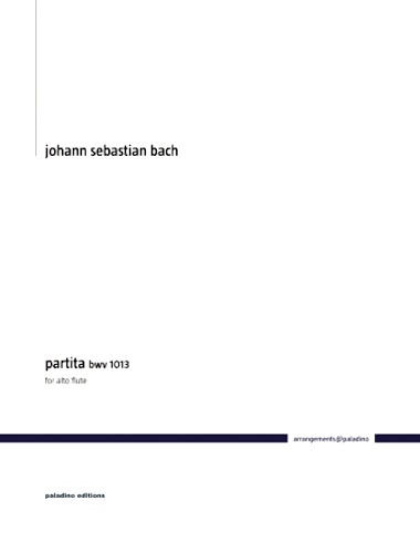 PARTITA BWV1013