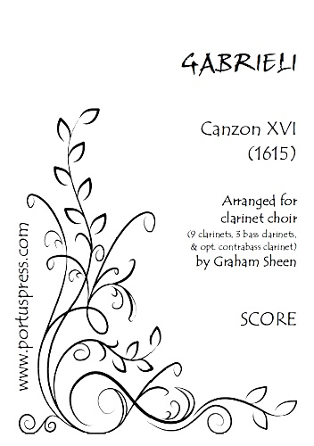 CANZON XVI (1615)  (score & parts)
