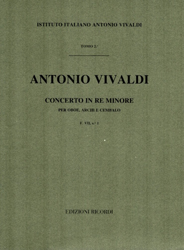 CONCERTO in D minor FVII No.1 score
