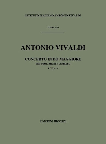 CONCERTO in C FVII/6