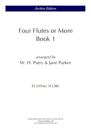 FOUR FLUTES OR MORE Book 1 (2 playing scores)