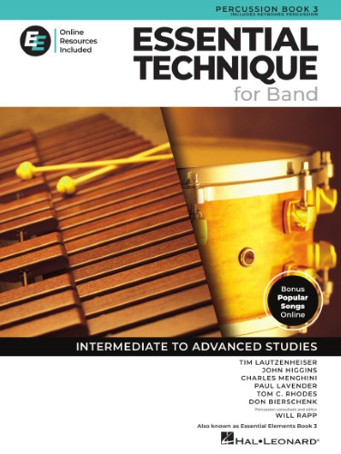 ESSENTIAL TECHNIQUE for Band -  Percussion/Keyboard Book 3 + Online Resources