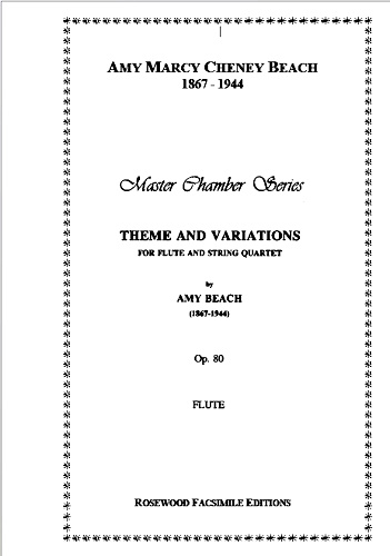 THEME AND VARIATIONS  Op.80 (set of parts)