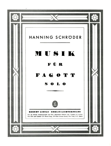 MUSIK fur Fagott Solo