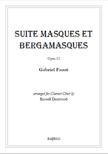 MASQUES ET BERGAMASQUES Op.112 score & parts
