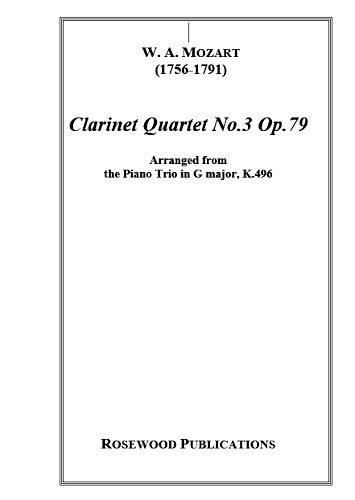 CLARINET QUARTET Op.79 No.3