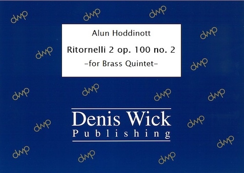 RITORNELLI 2 Op.100 No.2 (score & parts)