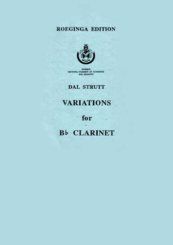 VARIATIONS FOR CLARINET