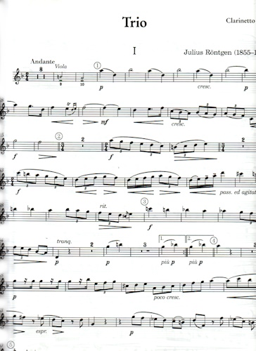 TRIO Clarinet & Viola parts