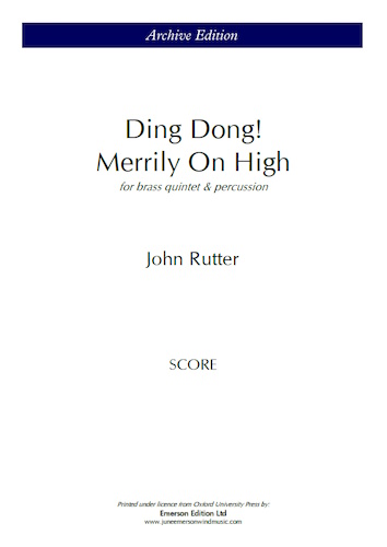 DING DONG MERRILY ON HIGH score